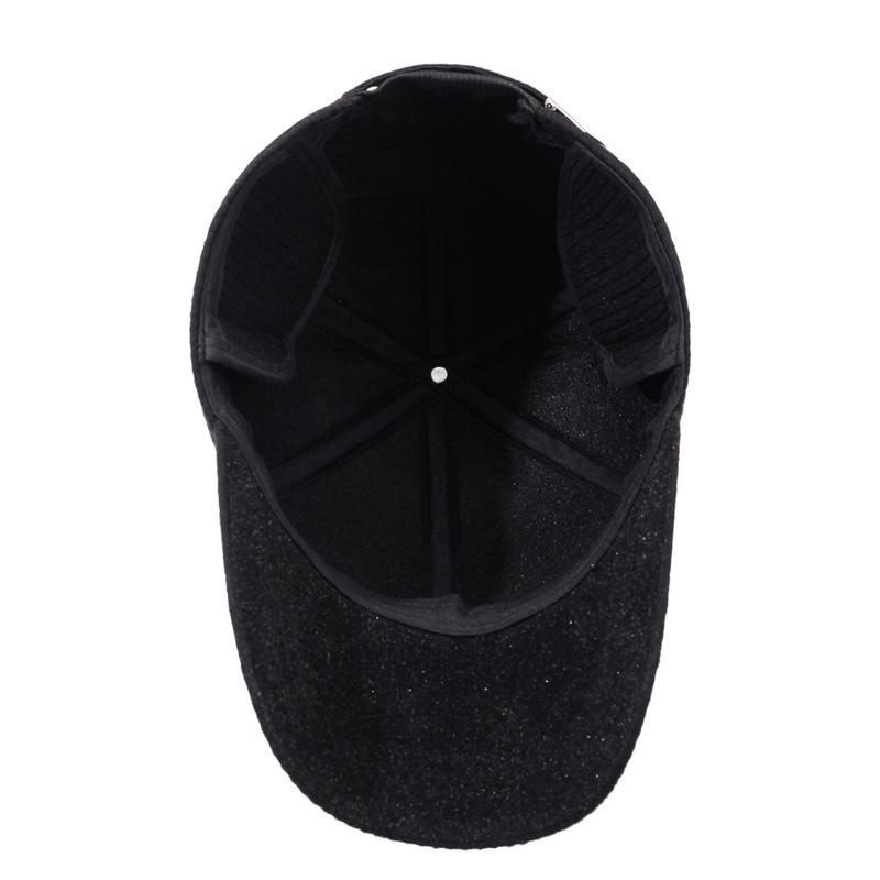 Middle-Aged and Elderly Cap Men's Autumn Winter Ear Protection Cap Warm Cotton Cap Baseball Cap Father Cap