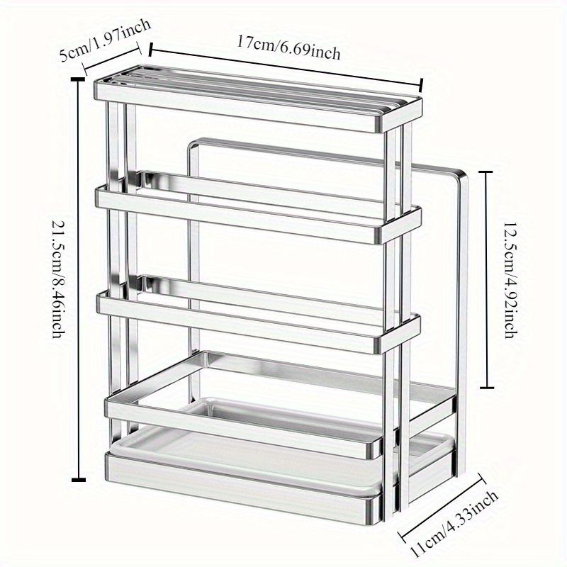 

НОВЫЙ органайзер для кухонных ножей из нержавеющей стали 304, держатель для ножей на кухонной стойке, кухонные принадлежности, органайзер для ножей