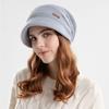Soft Plush Beanies Short Brim Bonnet Fashion Knitted Hat  Outdoor