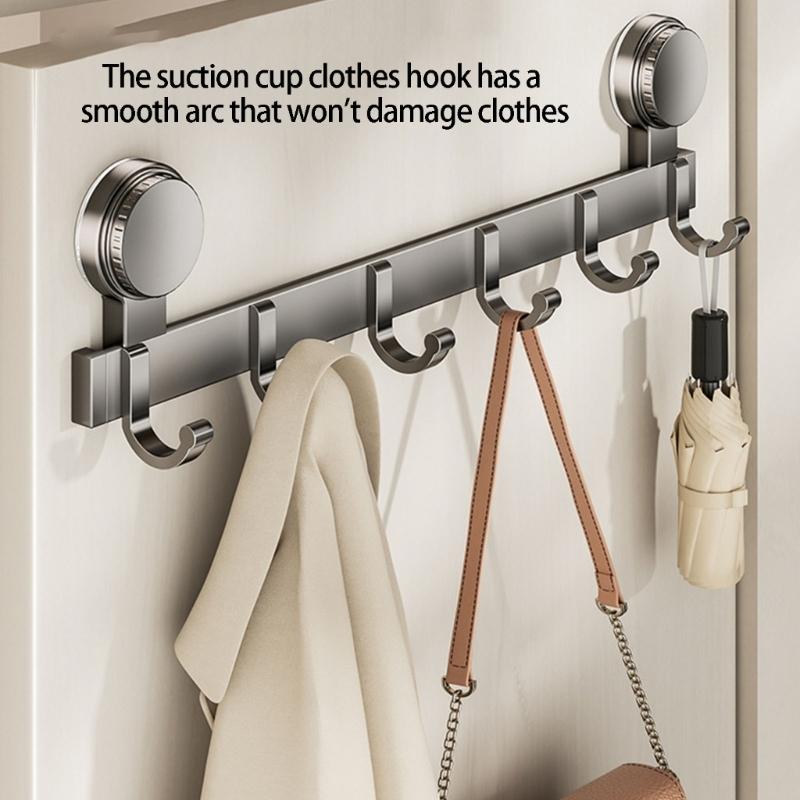 Strong Suction Cup Hook Strong Load-bearing Adhesive Rack Hook for Bathroom And Kitchen Organization