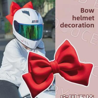 Dekorativní mašle na motocyklovou helmu pro ženy - Příslušenství pro celoobličejovou helmu pro elektrické vozidlo