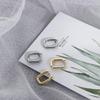 Simple Geometry Circle Women Men Silver Plated Party Accessories Hoop Earrings Huggie Earrings Fashion Jewelry Gift Ear Clips