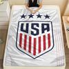 USA Fußball bedeckte Flanelldecke, weicher Überwurf für Schlafzimmer Sofa, waschbar, Fußballfanartikel, tolles Geschenk.