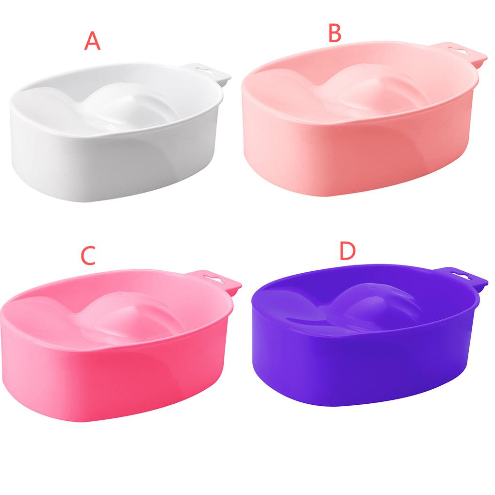 Pack of 4 Nail Soak Tray Bowl Soften Cuticle Professional Soaking Removing Artificial Nails Plastic Nails Soaking Bowls