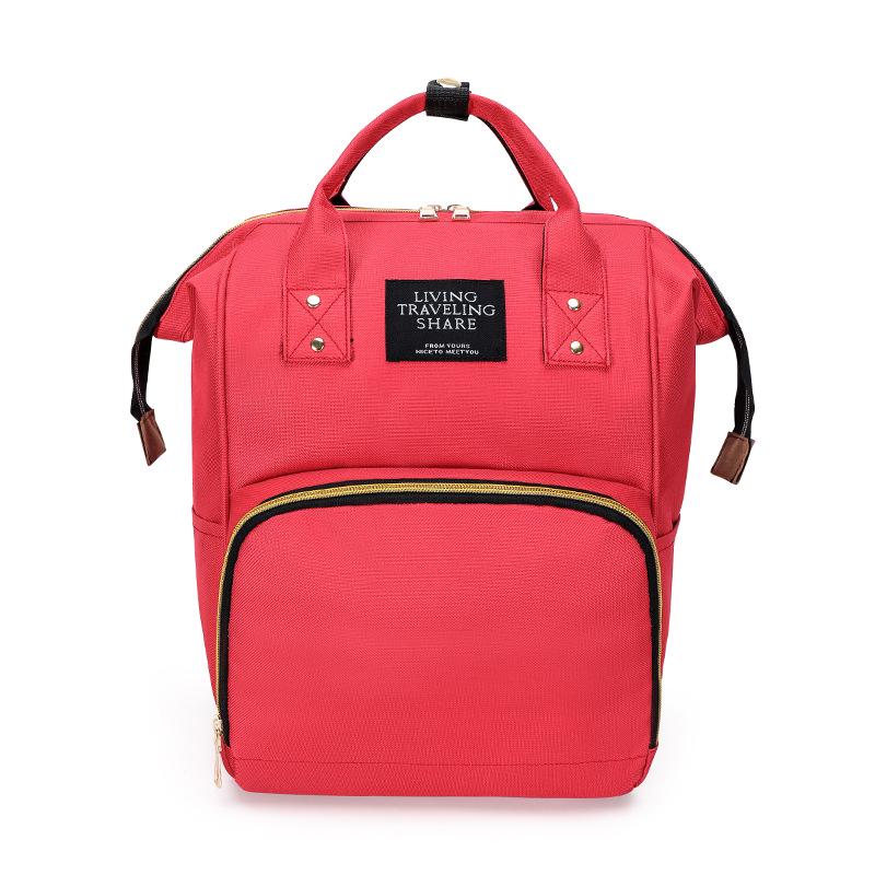 Women's Fashion Mommy Bag Double Shoulder Bag Handheld Mother Baby Bag Nylon Backpack Multi Functional Diaper Bag Urban Fashion Trend Mom Bag