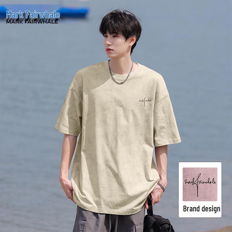 Mark Hua Fei Men s American High Street Tie-dye Cotton T-shirt M