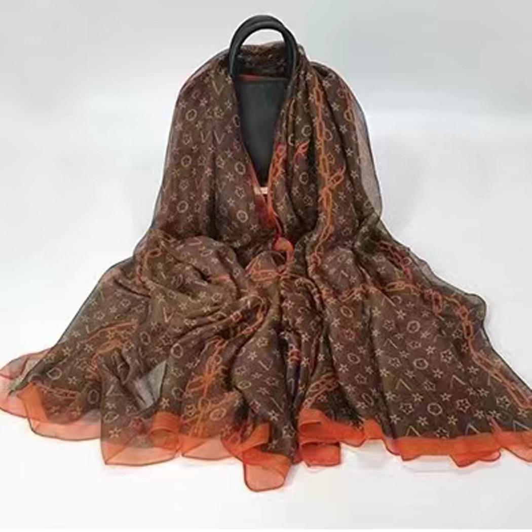 

Женский постоянно меняющийся пляжный шарф, новый мягкий газовый длинный газовый шарф, летний декоративный шарф, шаль для фото путешествий 135*185cm