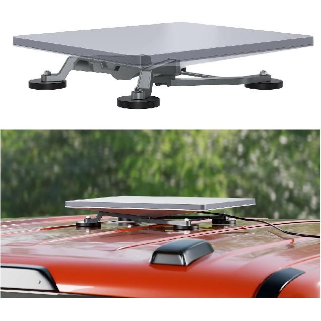 Starlink Mini Mount With Portable Magnetic Aluminum Alloy Mount - Housetop Roof,RV, Car Windows, Sunroofs Starlink Mini Holder With 66MM Strong