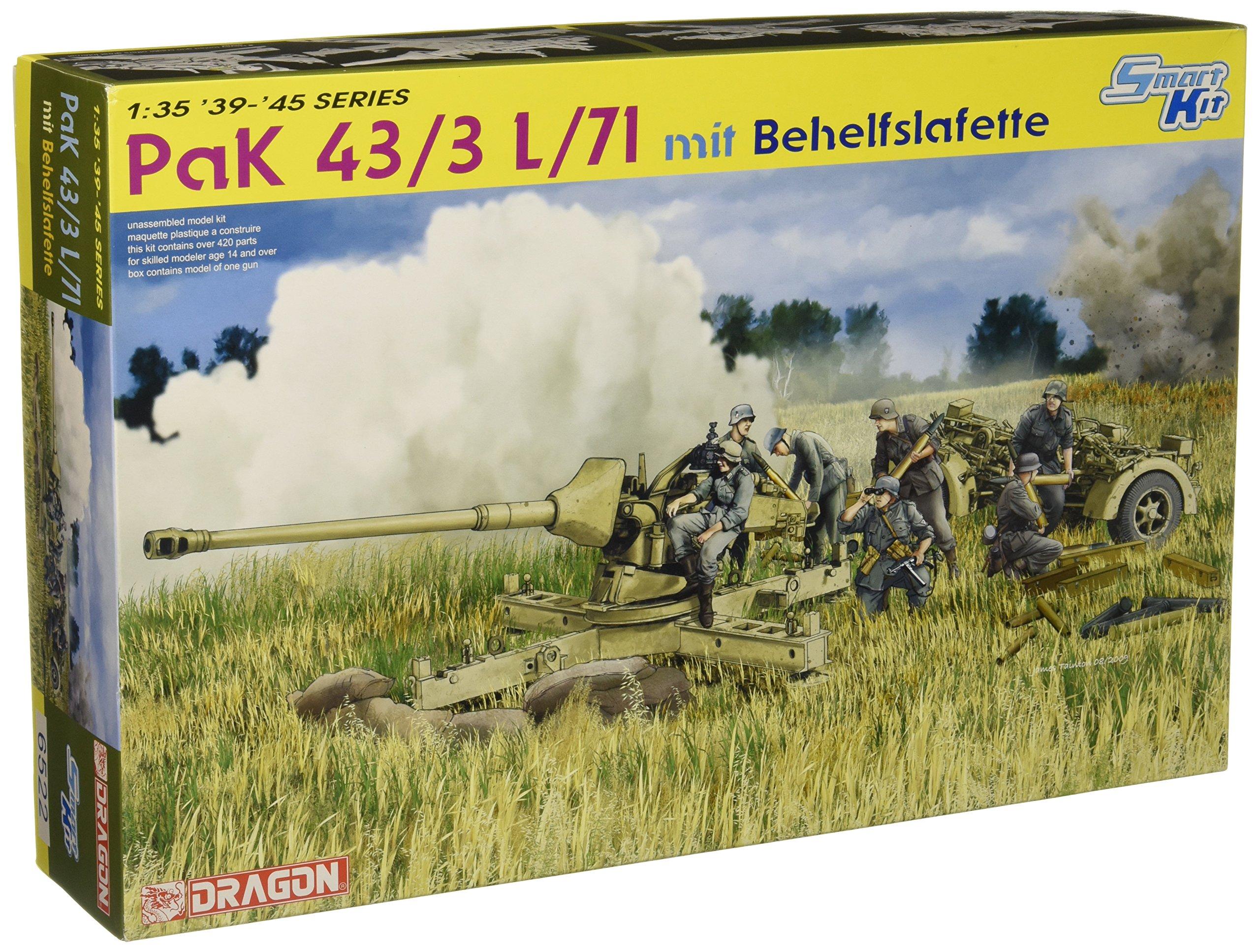 

Dragon немецкая 88-мм пушка L71 с простой лафетной установкой пластиковая модель 1/35 противотанковая Pak43/3