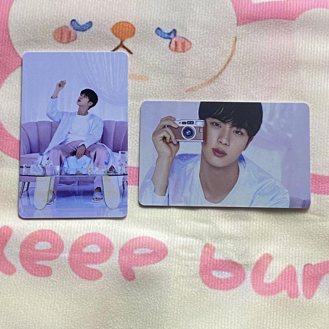 

[USED] BTS Lucky Drop BE Unreleased JIN Trading Cards (2 pieces)