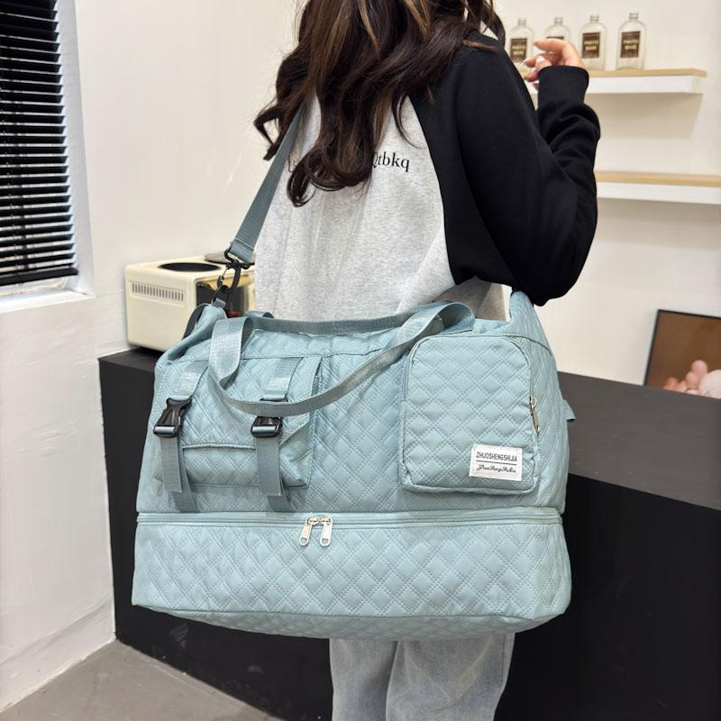 Dry and Wet Separation Travel Bag Multi-Functional Women's Large Capacity Sports Fitness Bag Separation Shoes Bags