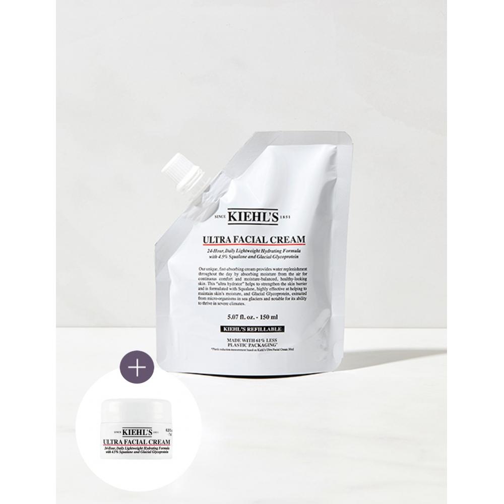 Kiehl S Ultra Facial Cream Refill Pouch 150ml  Cream +7ml Extra Gift