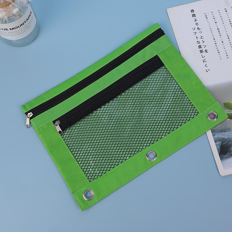 Wasserdichtes Doppelschichtiges Oxford Mäppchen mit Ösenringbuch