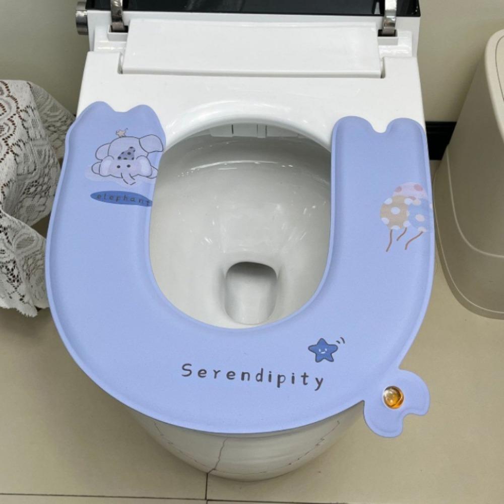 Wash-Free Adhesive Toilet Seat Cushion Waterproof Toilet Seat Pad Toilet Seat Mat All Seasons