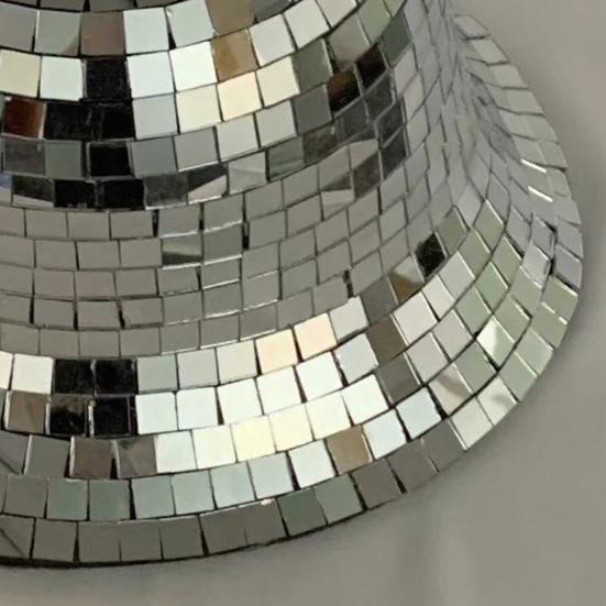 Yousheng Sparkling Reflective Mirror Bucket Hat Disco Style Fisherman Hat Festivals Birthdays Night Club Party Cap Fashion Accessory