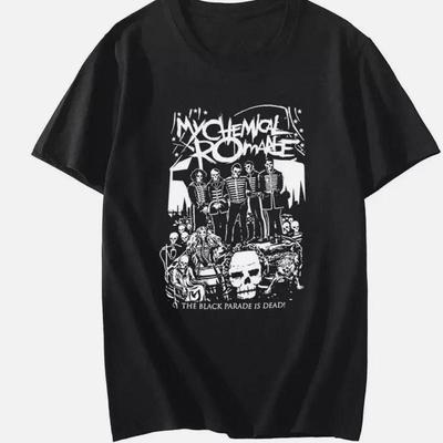 Hett My Chemical Romance Svart Tung Bomull Storlek S Till 5XL T-shirt