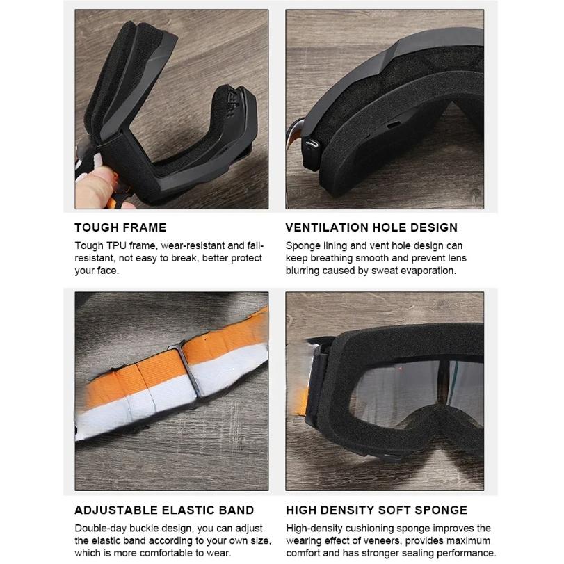 Schutzbrille Outdoor Motorrad Winddicht Sanddicht Brillen Motorrad Zubehör Ski Brille Racing Off Road Brille