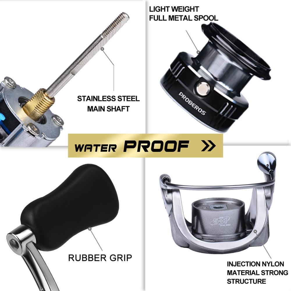 Lure Wheel Metal Spinning Wheel Double Rocker Arm Long Range Fishing Line Wheel Delivery Balance Bar 5.2:1 Oblique Mouth Wire Cup