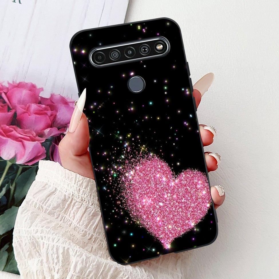 2020 For LG K41S LM-K410 Cover For LG K51S Case LM-K510 Luxury Butterfly Love Cute Cat Cool Handsome Lion Painted Black Silicone