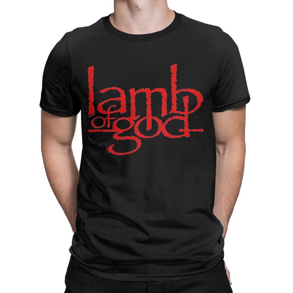 Pánské tričko Lamb Of God z čisté bavlny, vtipná trička s kulatým výstřihem, topy s krátkým rukávem, novinka