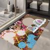 Kanye West Anmie Bathroom Mat Non-Slip Laundry Room Mat Laundry Decor Balcony Child Living Room Toilet Rug