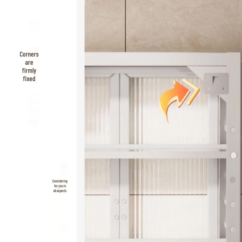 Kitchen Storage Rack with Double Doors