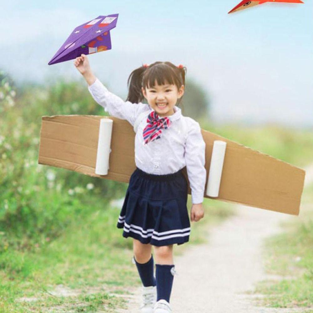 Montessori Airplane Origami Set Art Learning Versatile Paper Aircraft Toy Kids Toddlers Children