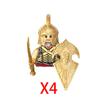 Military Building Blocks Solider Figures Movie Science Fiction Series Weapons Shield Knight Toys Gifts Medieval Mini Bricks MOC