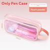 Student Double Layer Mesh Transparent Pencil Case With Large Capacity For School Use