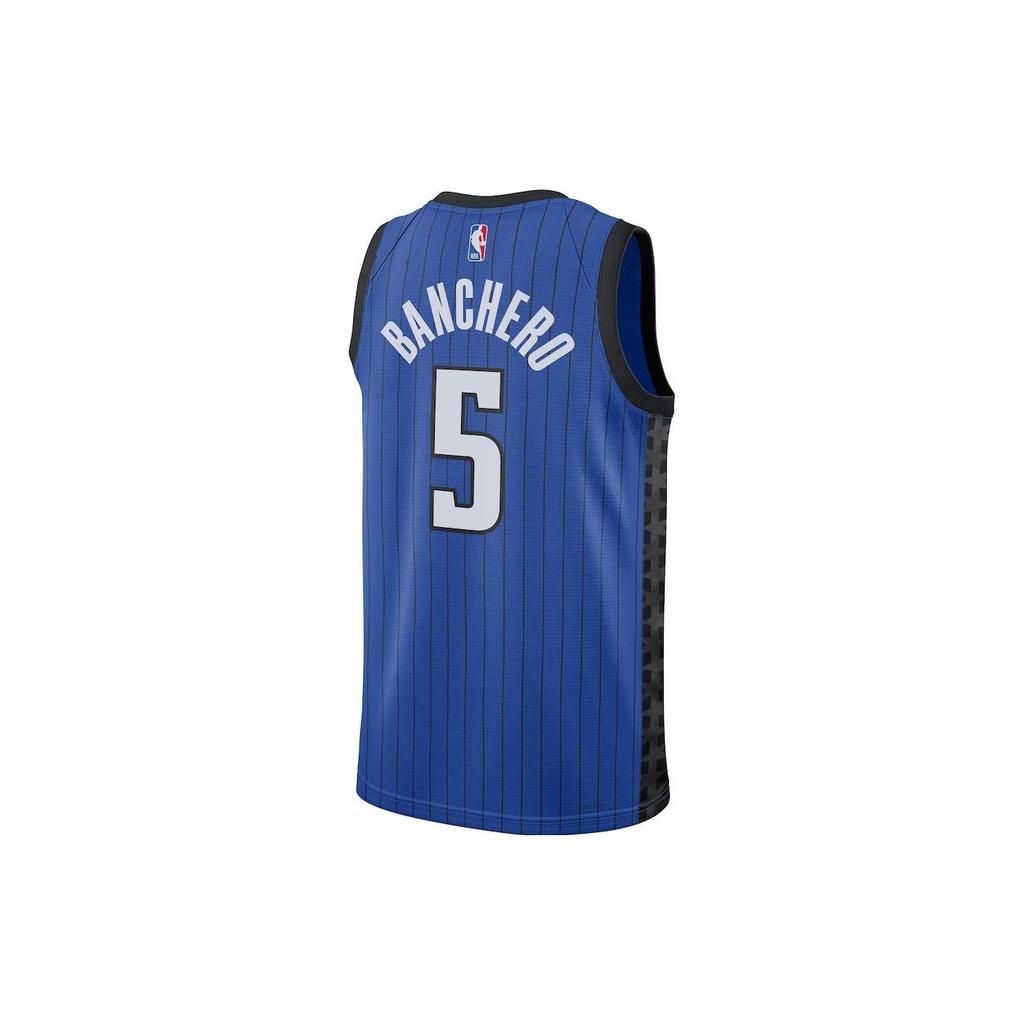 Jordan NBA Striped Pattern Letter And Number Print Basketball Jersey - SW Fan Edition Men Tops Deep-Blue DO9538-486