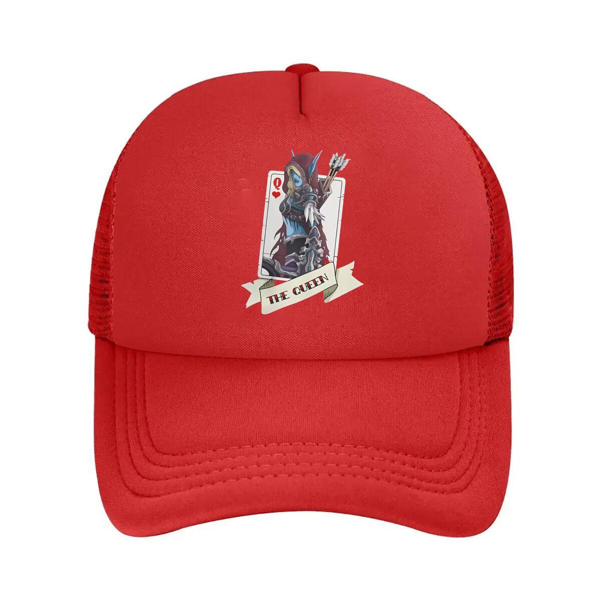 “Queen Card Gaming, Fantasy Design” Mesh Baseball Cap One Size