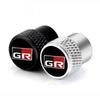 4PCS/set Car Aluminum Alloy Wheel Hub Valve Core Cover For Toyota GR Sport Gazoo Racing C-HR RAV4 Mirai Avensis Prado Camry rav4