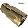 Stainless Steel Piano Black Exhaust Tailpipe for Prado, Reiz, Camry, RAV4, S6, and Civic.