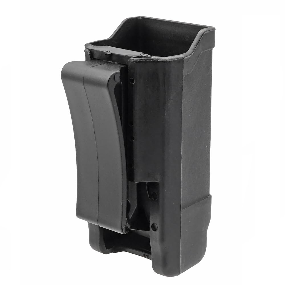 Ryohin Buhin BHI Type Handgun Single Magazine Holster Pouch with Belt Clip, Resin, Black