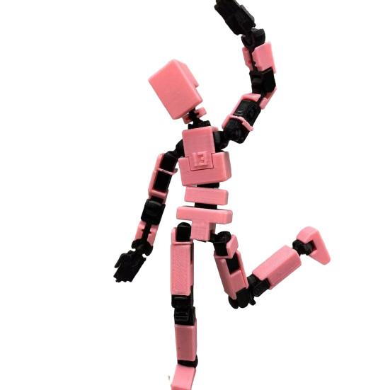 Joint Man Ornament 3D Printed Moveable Joints Different Posture Robort Toy Human Figurine Home Office Desktop Ornament