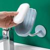 2pcs Soap Box, Bathroom Shell Shaped Storage Box, No-Punch Mobile Suction Cup Type, Soap Box for Bathroom Use