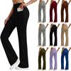 Women High Waist Straight Leg Yoga Pants with Pockets Stretchy Workout Lounge Trousers Comfortable Fit for Daily Wear