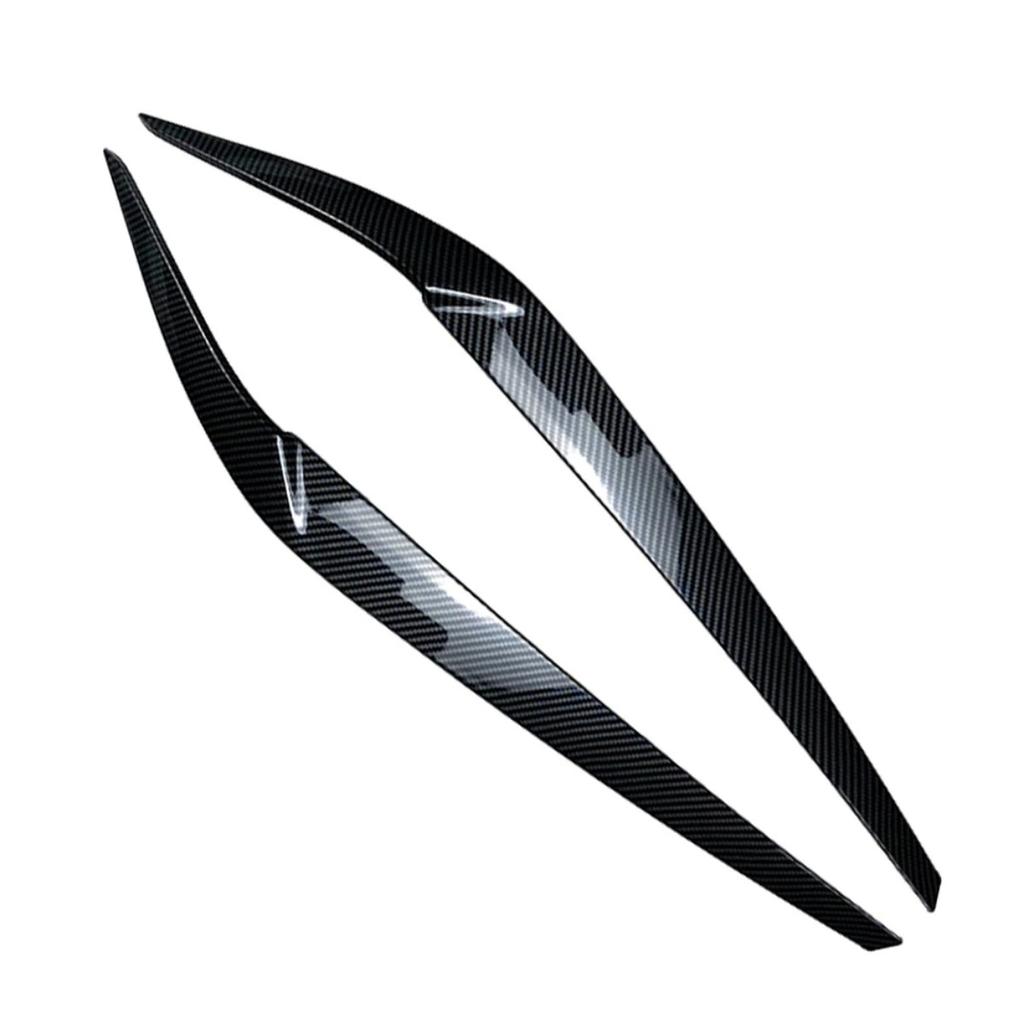 Car Front Headlight Eyebrows Eyelids For BMW 5 Series G30 525i 530i 2017-2025 Eyelash Head Light Lamp Stickers Trims Body Kits