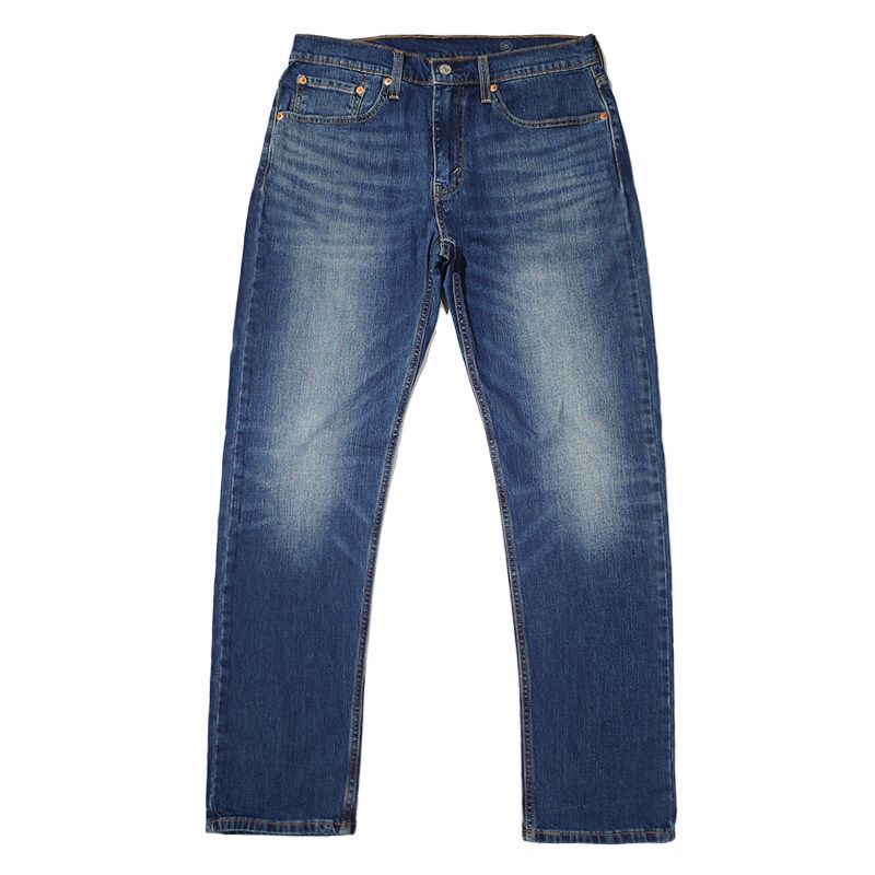 Xiao Li Zi 2025 Winter Warm Men's 502 Tapered Fleece-Lined Jeans Thermal Long Pants Thick Style 29507-1620