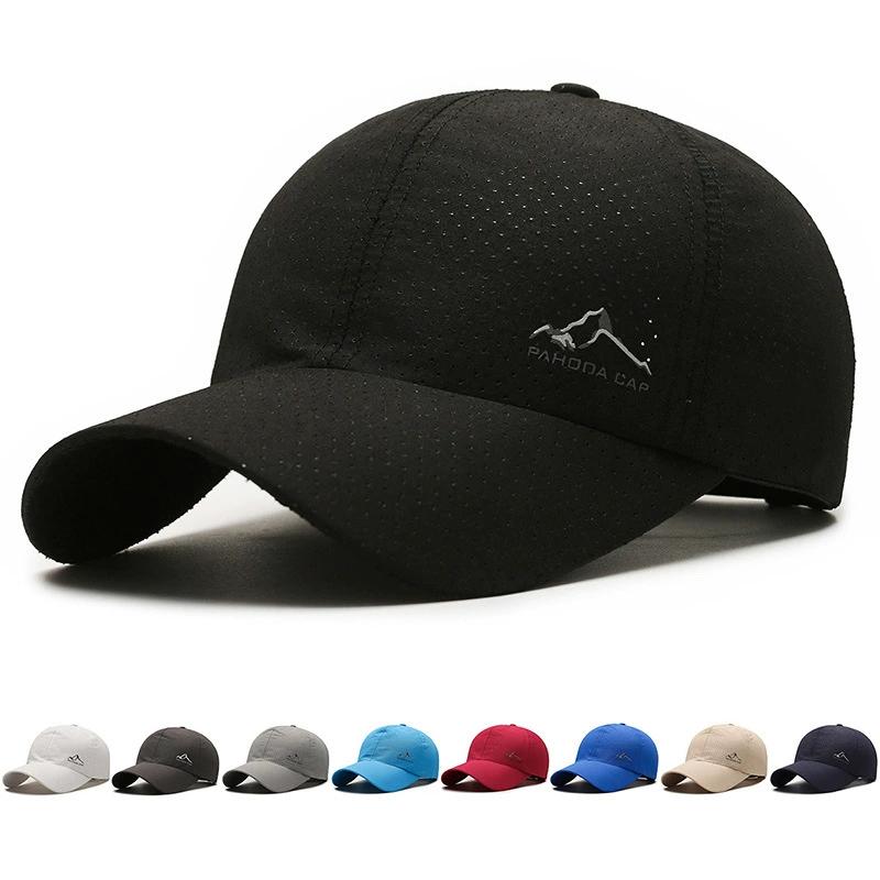 Summer Breathable Mesh Quick Drying Men Women's Baseball Cap Outdoor Sports Travel Fishing Climbing Cycling Runnning Hat