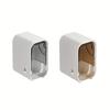 2pcs Wall-Mounted Toothbrush Holders with Covers | No-Drill Installation, Multi-Compartment Organizer for Bathroom Hygiene | Modern Bathroom Accessory