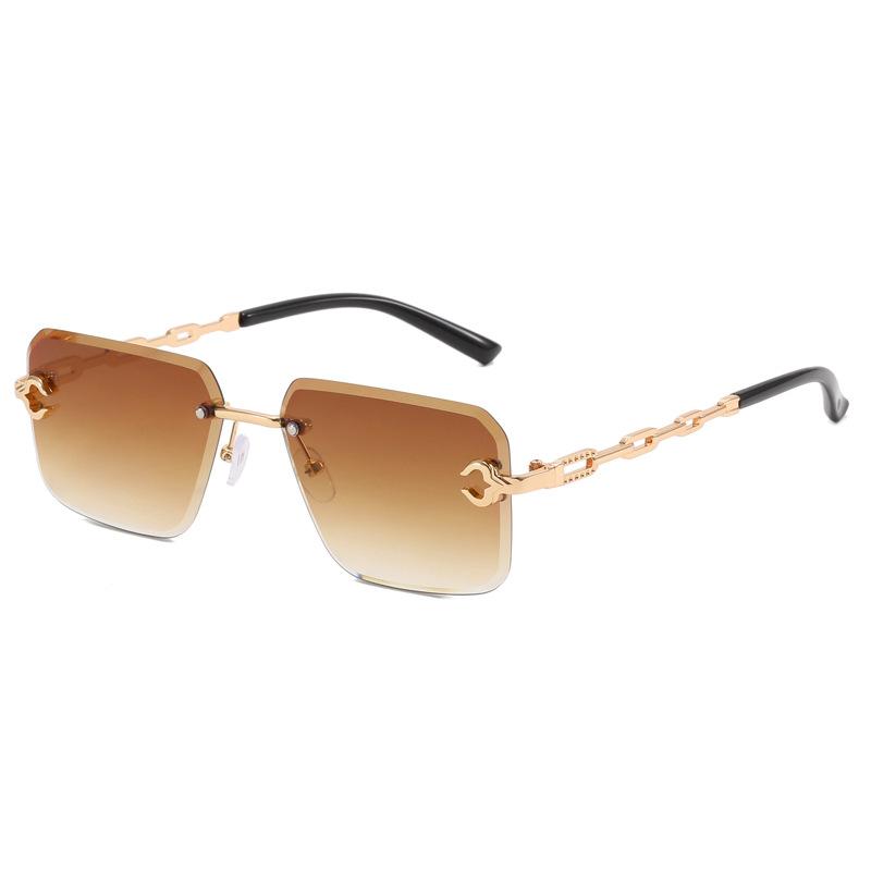 

Square Shape Women S Sunglasses Fashion Rimless Cut Edge Men S Sun Glasses European American Style Female Sunglass