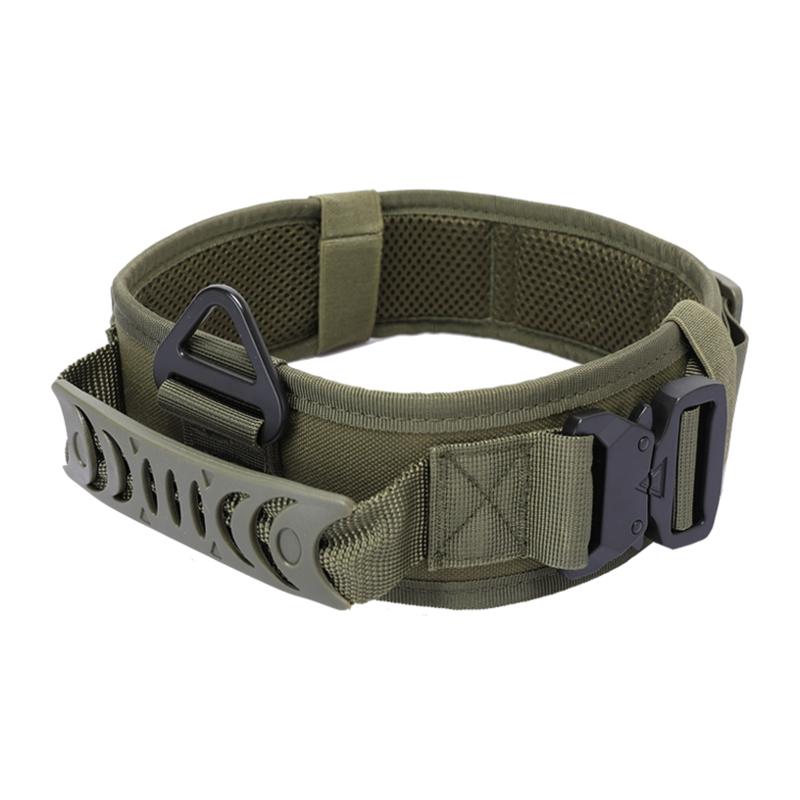 Adjustable Metal Double Buckle Tactical Dog Collar Luxury Designer Training Collar Dog German Shepherd For Medium Large Dogs