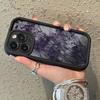Misty Purple Dried Flower Art Phone Case for iPhone 17 16 15 14 13 12 11 Series Pro Max Plus