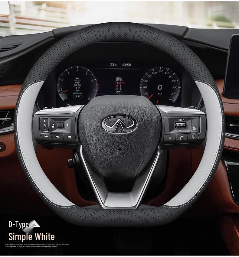 Infiniti QX60, QX50, QX80, Q50L, QX55, FXG Leather Steering Wheel Cover