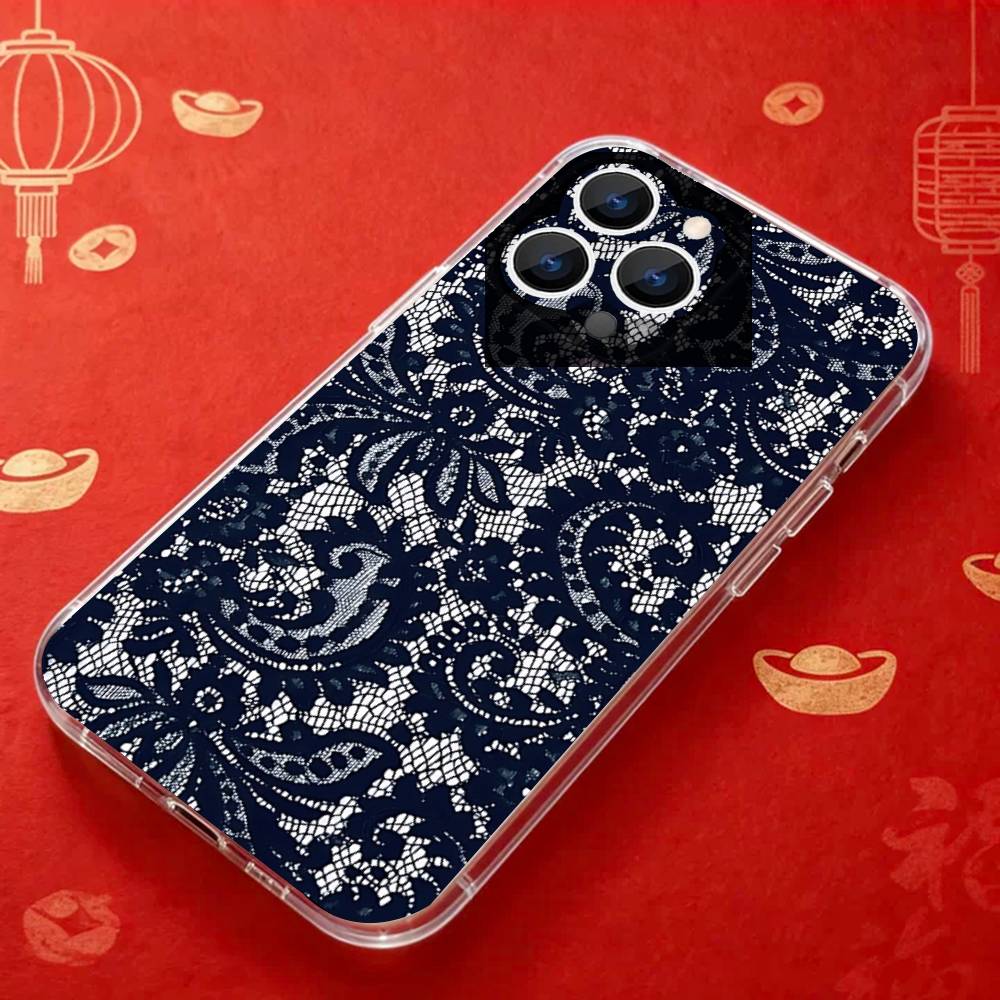 

blue and white china pattern Transparent soft case for iPhone 17,16,15,14,13,12,11,Pro,Max,Plus, X,XS,XR,SE4,E Mini iPhone17