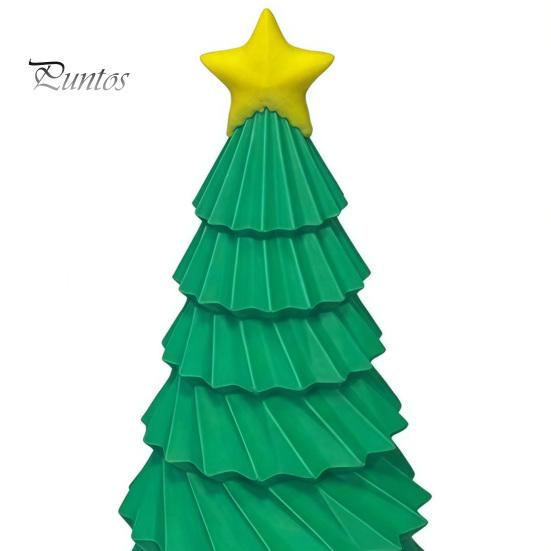 Star Topper Tree Statue 3D Printed Christmas Figurine, Yellow Statue, Mini Small Ornament Decoration for Home Office, Gift Xmas Holiday Party