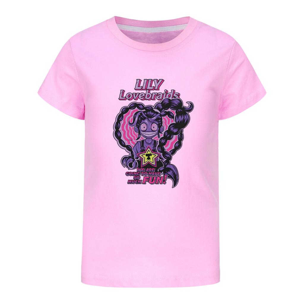 5581 Multi-Color Girls Lily Lovebraids Short Sleeves T-Shirt