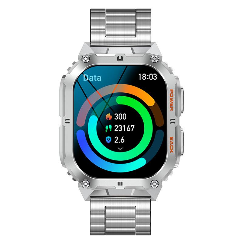 K61 Pro Smart Watch Men Bluetooth Call 1.96inch AMOLED Screen Compass AI Voice Health Monitor Sport Fitness Tracker Smartwatch