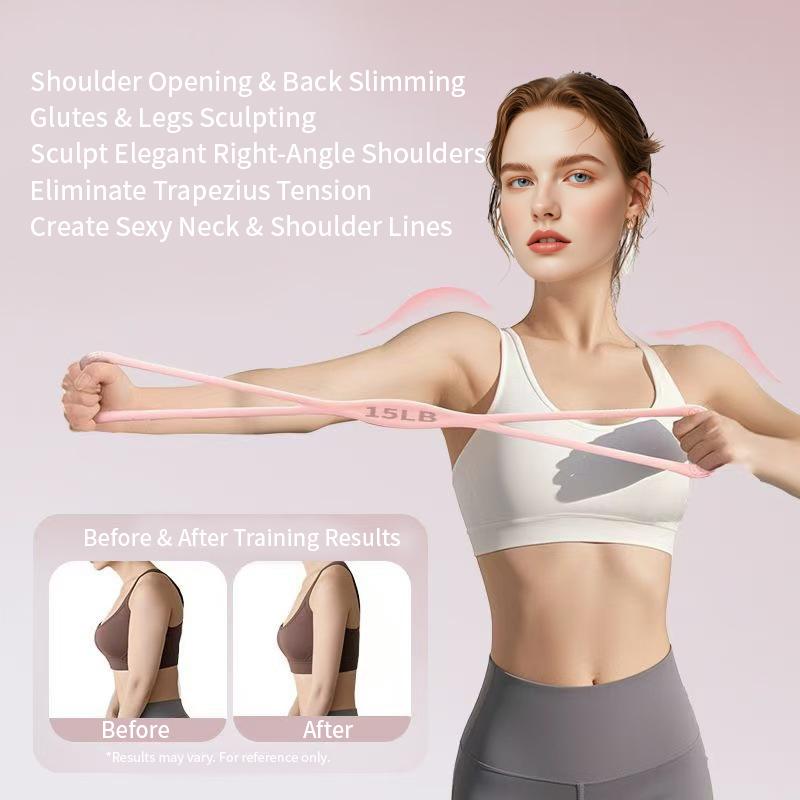 Custom Pilates Stretching Exercise Bands Gym Fitness Resistance Bands Yoga Expander Pull Rope Arm Leg Training Workout Accessory